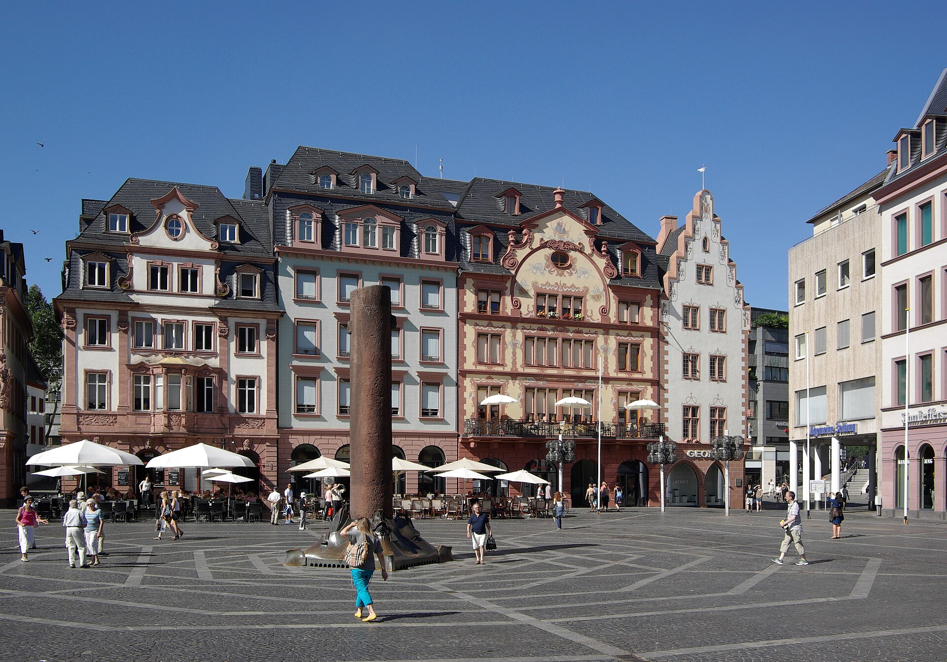 Marktplatz am Dom in der Mainzer Altstadt